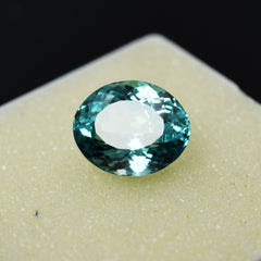 Bluish Royal Green Natural Sapphire Oval Cut 9.10 Ct CERTIFIED Loose Gemstone Sapphire Rings