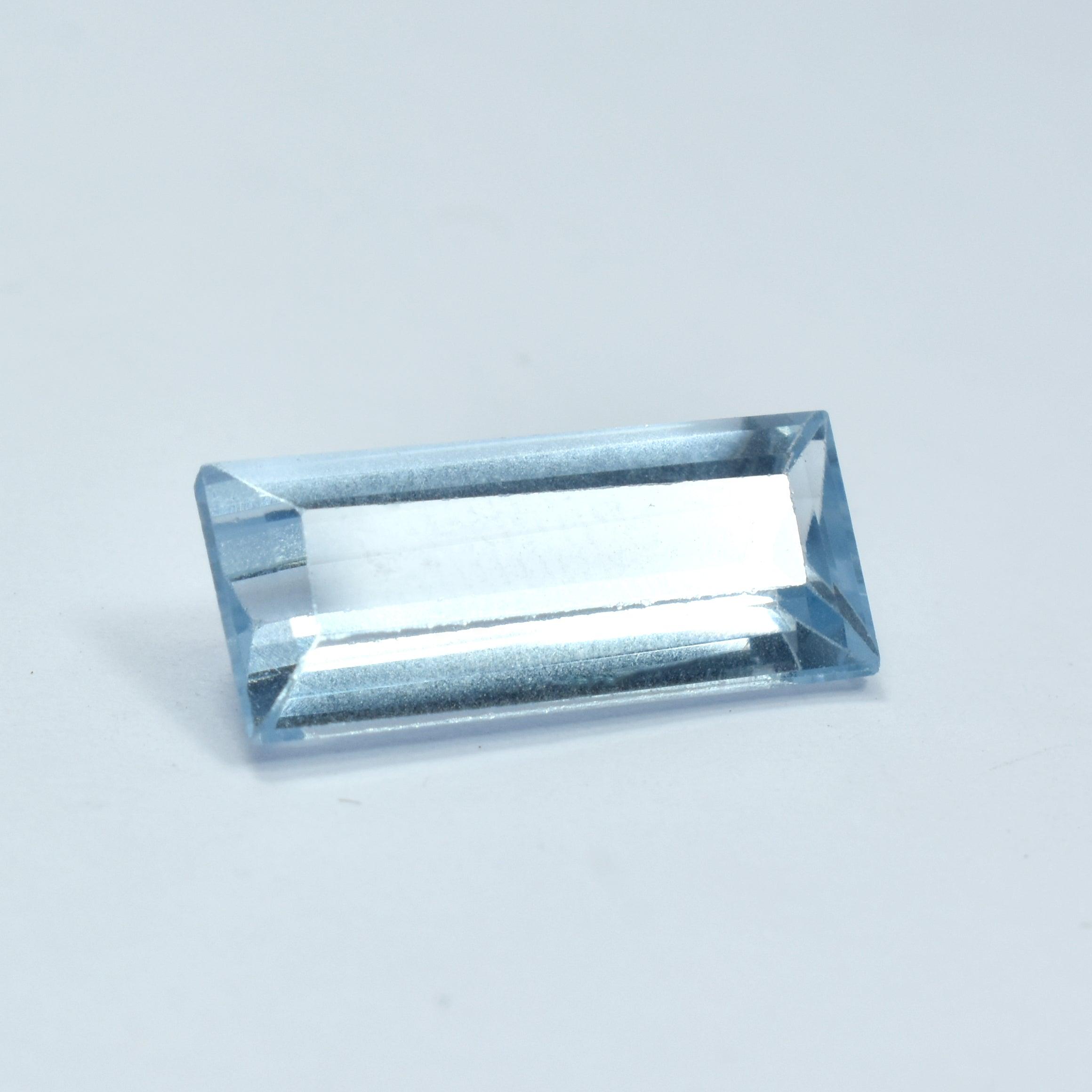 Rare Blue Sapphire 5.90 Carat Natural Blue Sapphire Certified Baguette Shape Best Pendant Making Sapphire Loose Gemstone