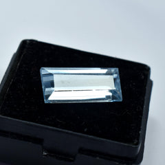 Rare Blue Sapphire 5.90 Carat Natural Blue Sapphire Certified Baguette Shape Best Pendant Making Sapphire Loose Gemstone