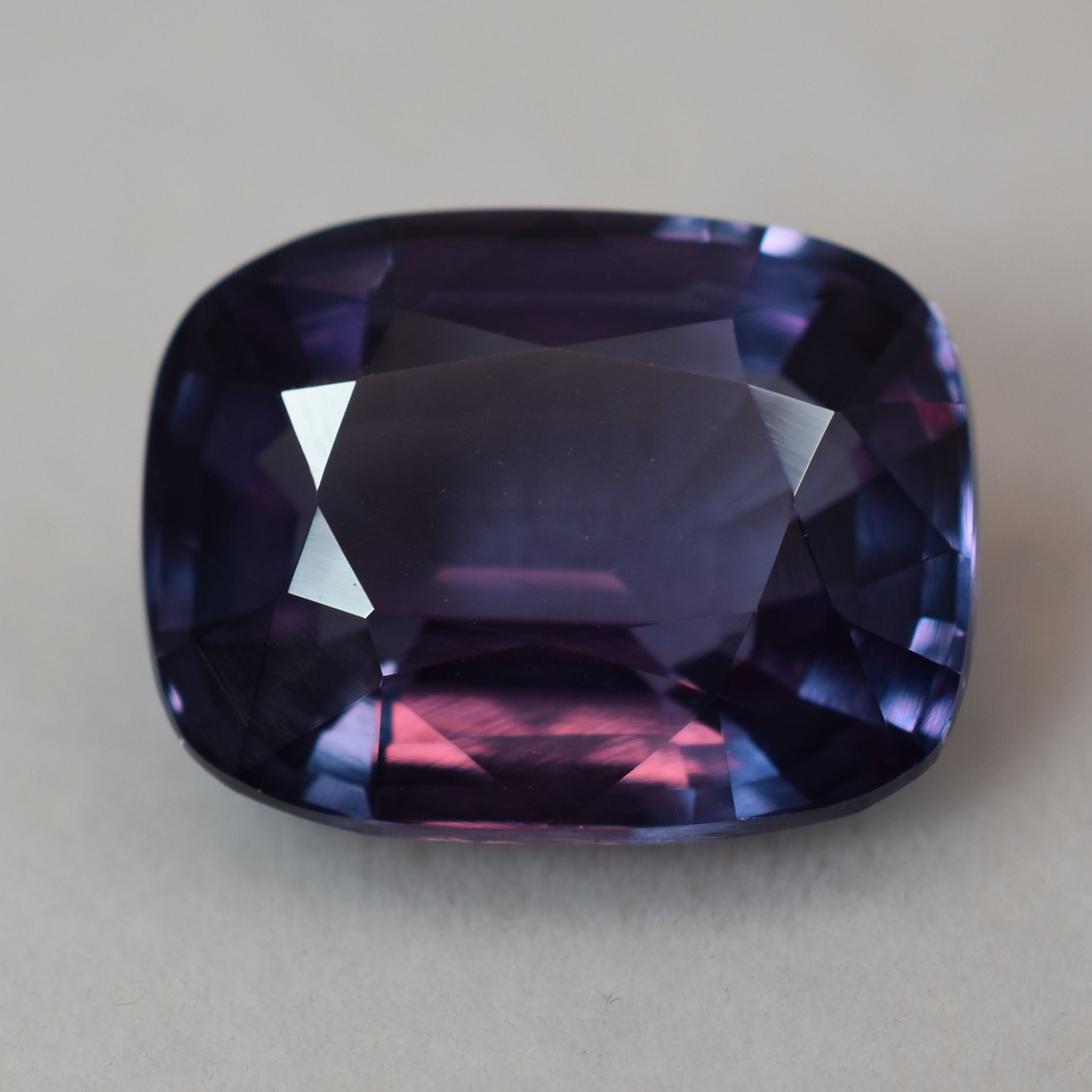 CERTIFIED Cushion Cut 8.55 Carat Natural 7 Color Change Alexandrite Loose Gemstone Ring Size