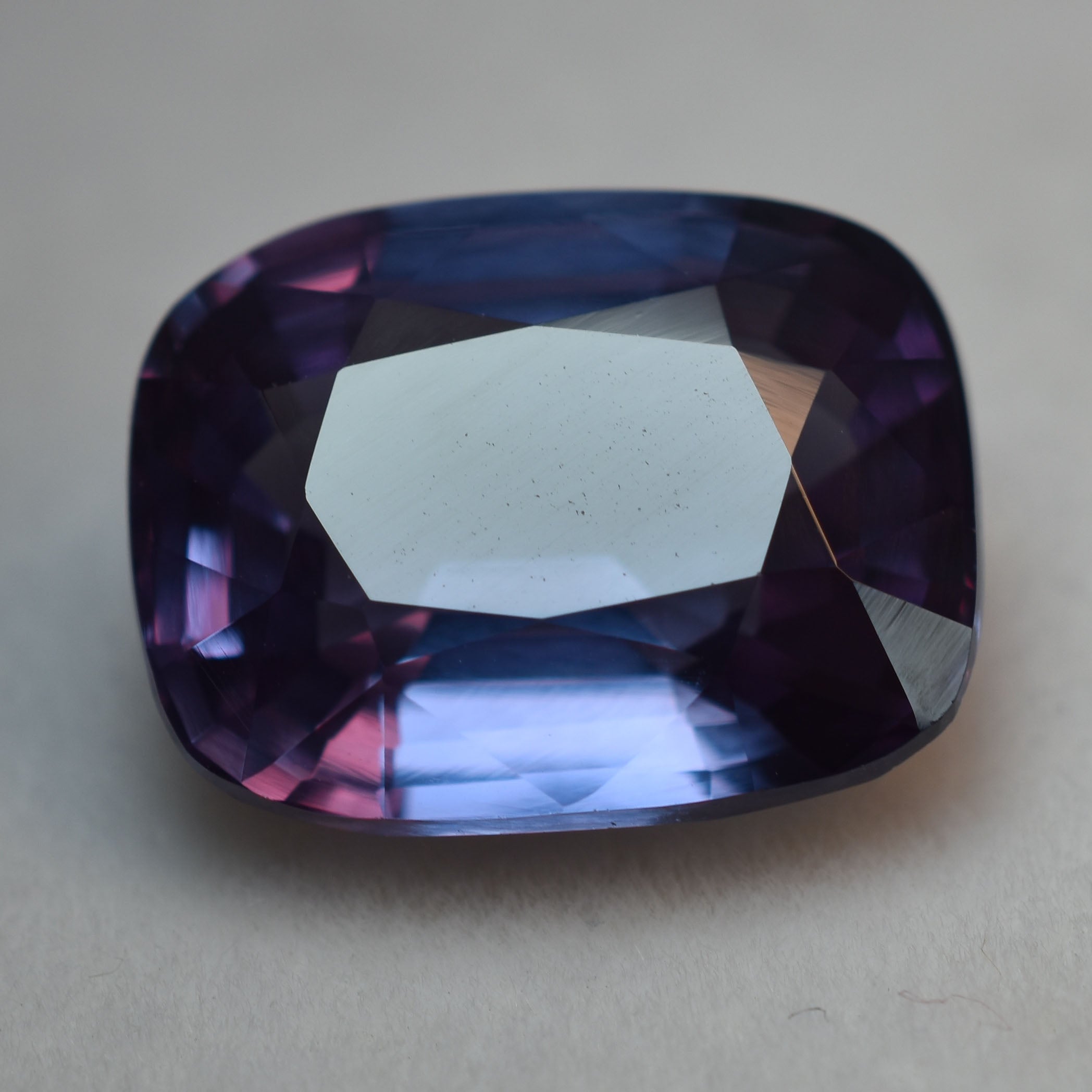 CERTIFIED Cushion Cut 8.55 Carat Natural 7 Color Change Alexandrite Loose Gemstone Ring Size