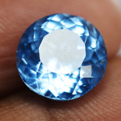 Natural Sapphire Blue Round Cut 6.95 Carat Loose Gemstone CERTIFIED | Sapphire Blue | Sapphire Jwelery | Best Price