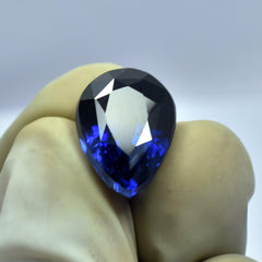 Certified Tanzanite 8.05 Carat Natural Pear Shape Blue Tanzanite Tanzania Loose Gemstone Ring Size Stone