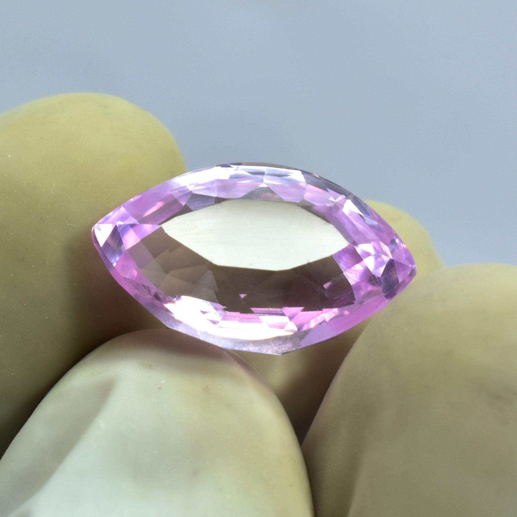 Natural Certified Sapphire 7.95 Carat Natural Pink Sapphire Marquise Shape Loose Gemstone Pink Sapphire Stone Sri Lanka