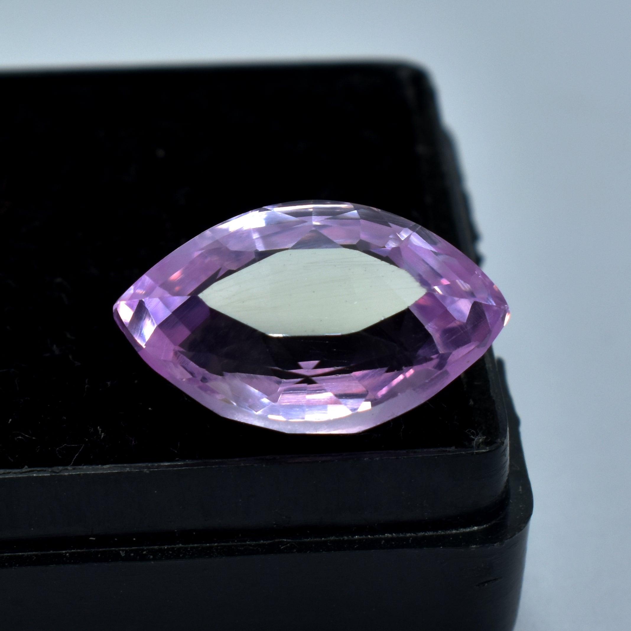 Natural Certified Sapphire 7.95 Carat Natural Pink Sapphire Marquise Shape Loose Gemstone Pink Sapphire Stone Sri Lanka