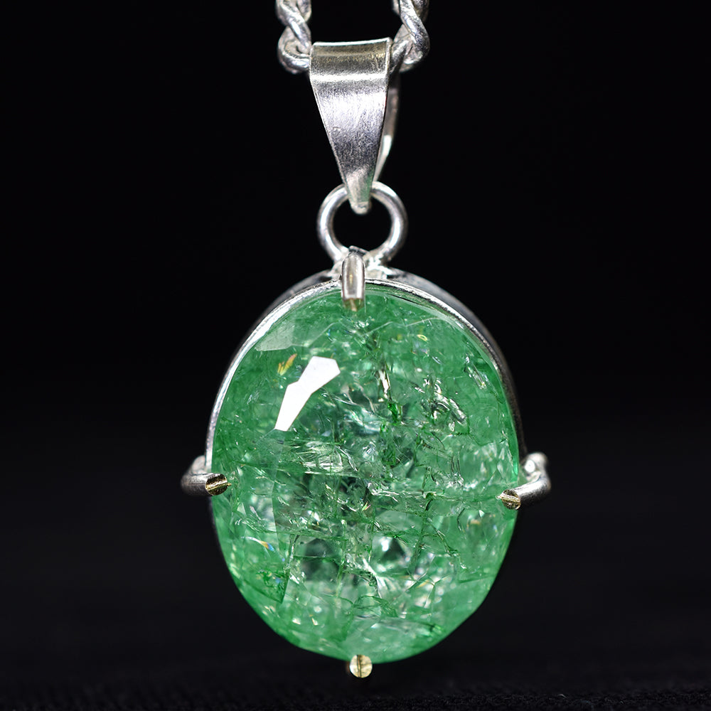CERTIFIED Zambian Emerald Pendant 66 Ct 925 Sterling Silver Natural Emerald Pendant Handmade Pendant Gift For Bridal Beautiful Emerald Jewelry