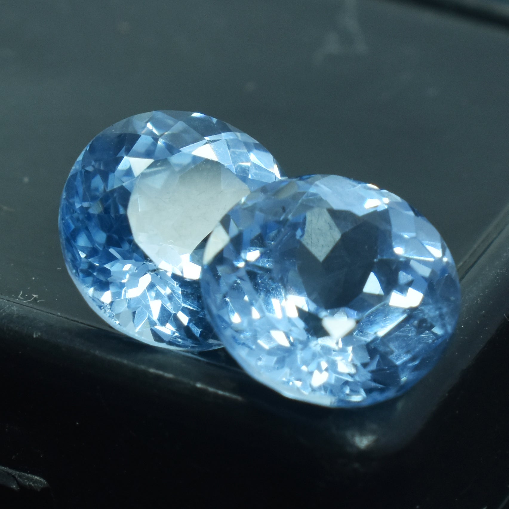 20.23 Carat Natural Blue Sapphire Certified Pair Round Shape Loose Gemstone From Sri Lanka Certified Blue Sapphire Gemstone Free Delivery Free Gift