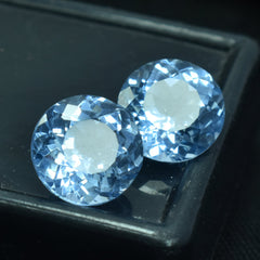 20.23 Carat Natural Blue Sapphire Certified Pair Round Shape Loose Gemstone From Sri Lanka Certified Blue Sapphire Gemstone Free Delivery Free Gift