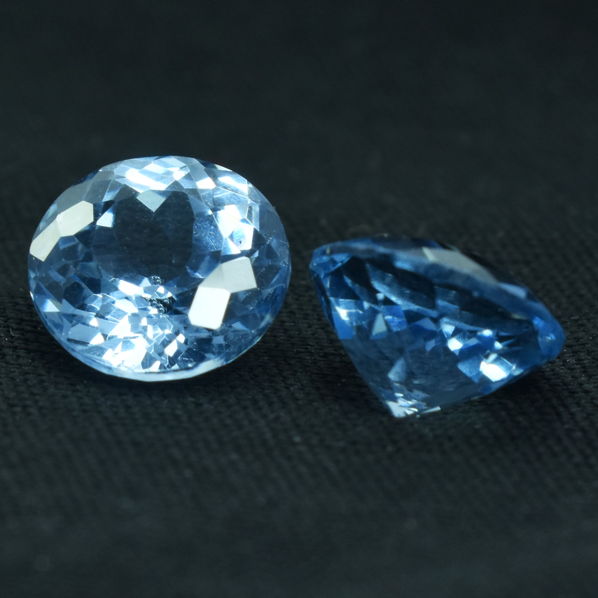 20.23 Carat Natural Blue Sapphire Certified Pair Round Shape Loose Gemstone From Sri Lanka Certified Blue Sapphire Gemstone Free Delivery Free Gift