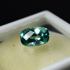 Montana Sapphire Cushion Cut 10.65 Ct Certified Loose Gemstone Natural Bluish Green Sapphire