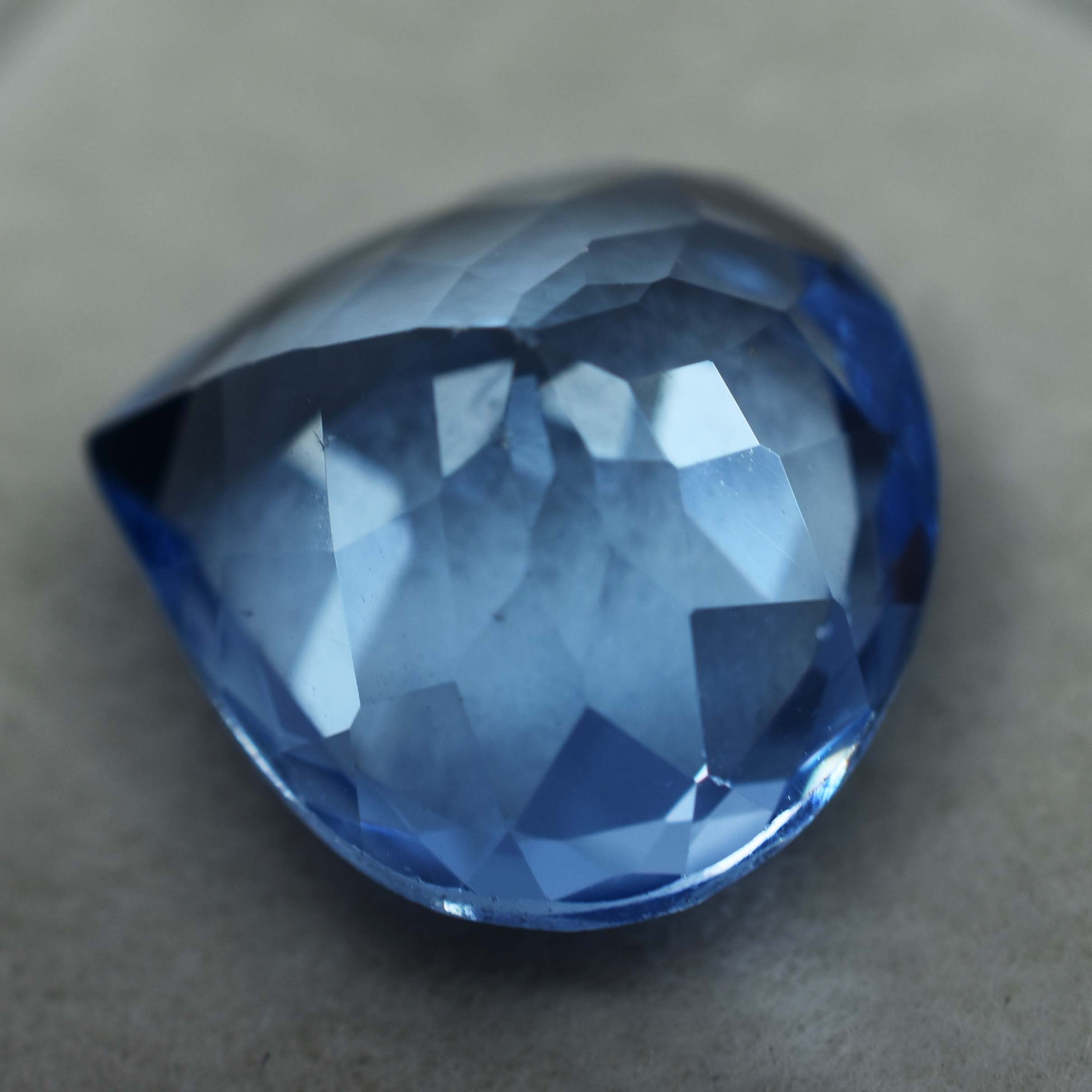 Pear Cut Sapphire 9.88 Carat Natural Lite Blue Color Sapphire Loose Gemstone CERTIFIED Sapphire Jwelery/ Ring