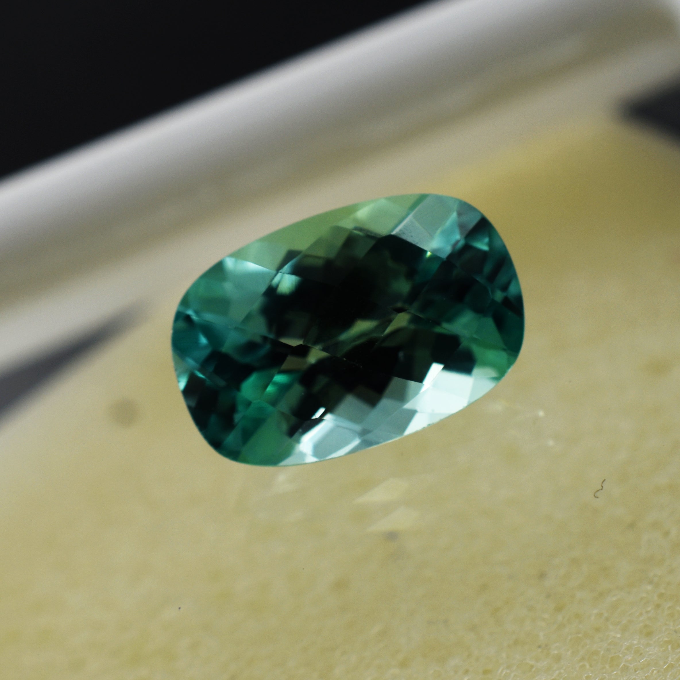 Montana Sapphire Cushion Cut 10.65 Ct Certified Loose Gemstone Natural Bluish Green Sapphire