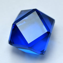 112.65 Carat Lab-Created Blue Topaz Fancy Shape Gemstone Certified Huge Size Beautiful Topaz Gemstone