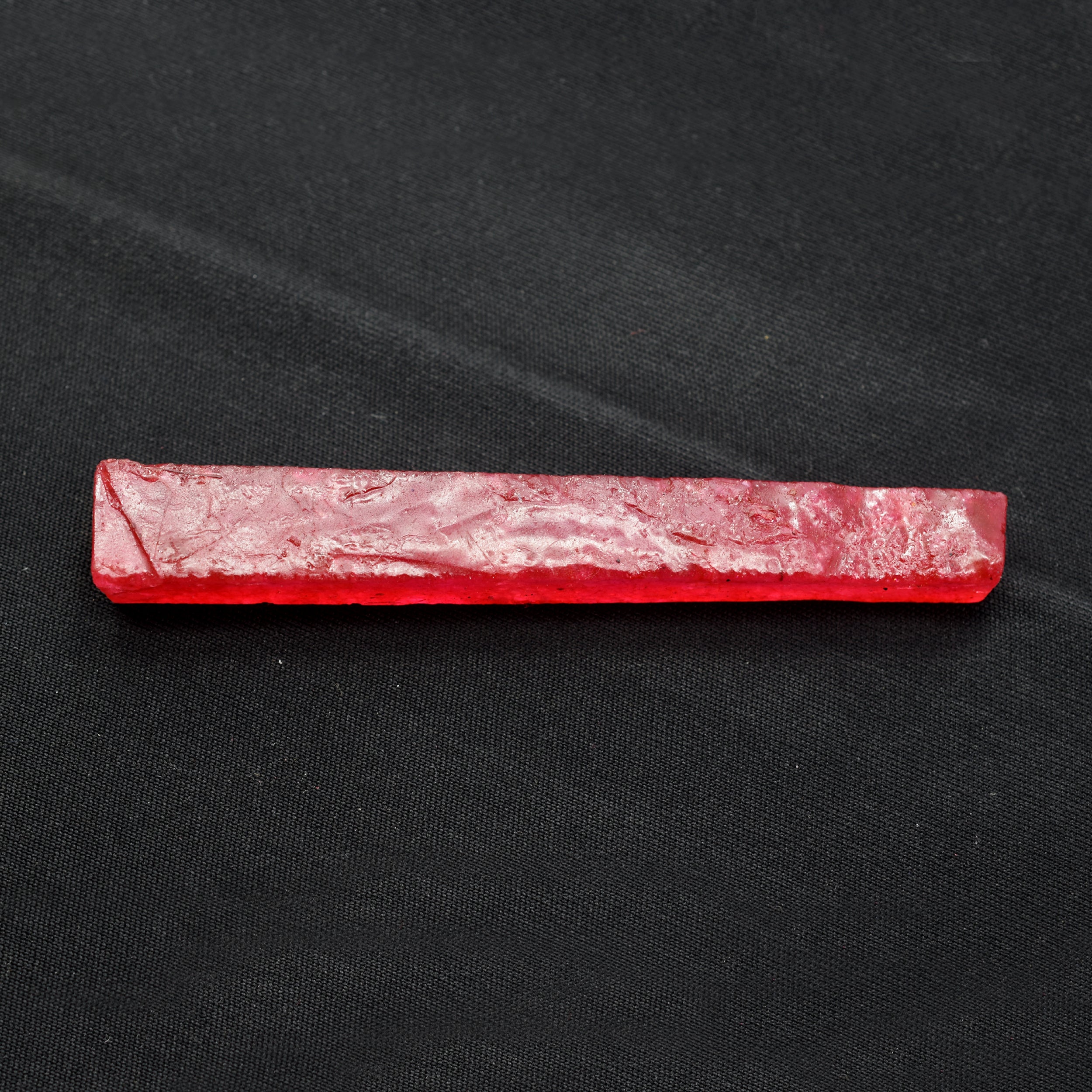 Pencil Stick Uncut Raw Rough 83.15 Carat Natural Red Ruby Raw Rough Certified Loose Gemstone | Free Delivery Free Gift | Gift For Her/ Him