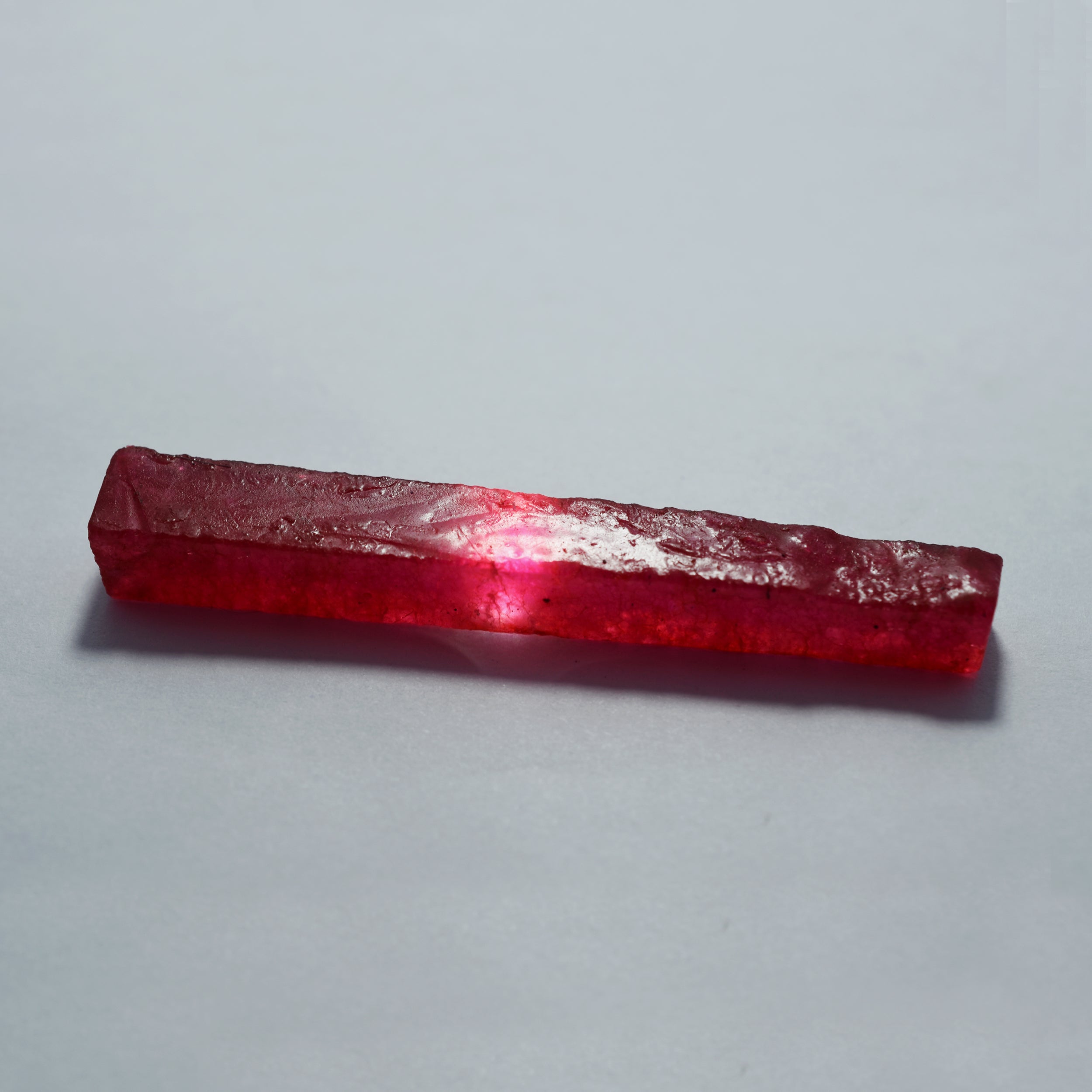 Pencil Stick Uncut Raw Rough 83.15 Carat Natural Red Ruby Raw Rough Certified Loose Gemstone | Free Delivery Free Gift | Gift For Her/ Him