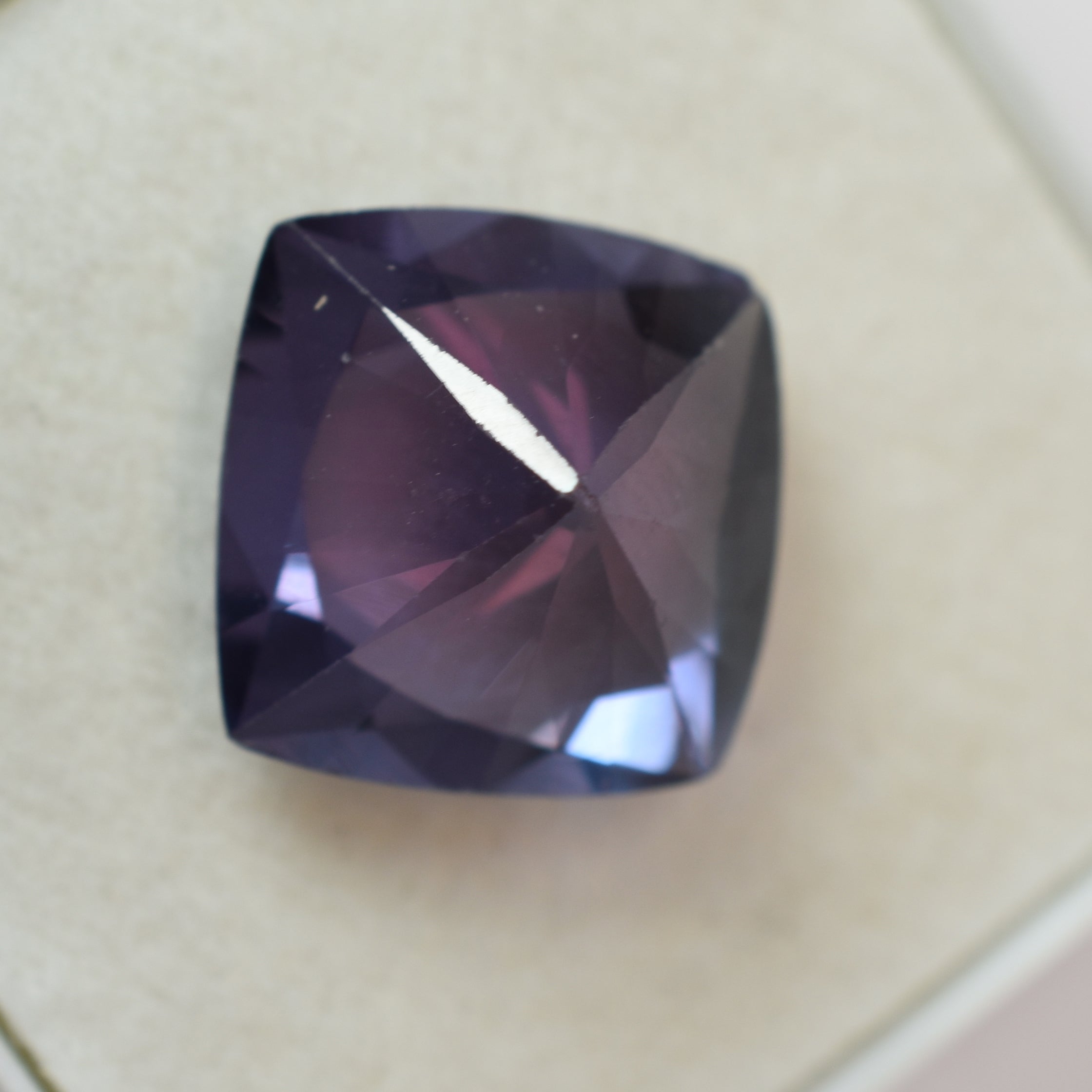 CERTIFIED Square Cushion Cut 9.23 Carat Natural Color Change Alexandrite Loose Gemstone