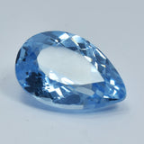 Natural flawless Ceylon sapphire, 10.23ct, pear cut.