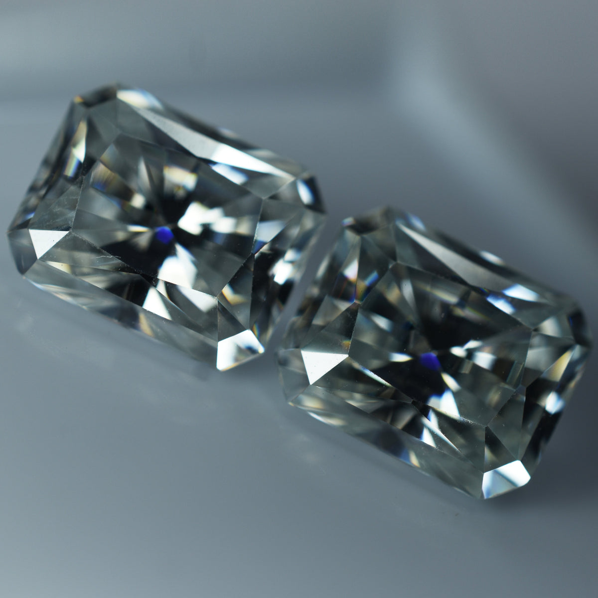 ON DEMAND Moissanite !! Radiant Shape 7.02 Carat Moissanite CERTIFIED Loose Gemstone 10x8 MM VVS1 D Color Pair | Jewelry Making Gem | Gift for Her/ Him