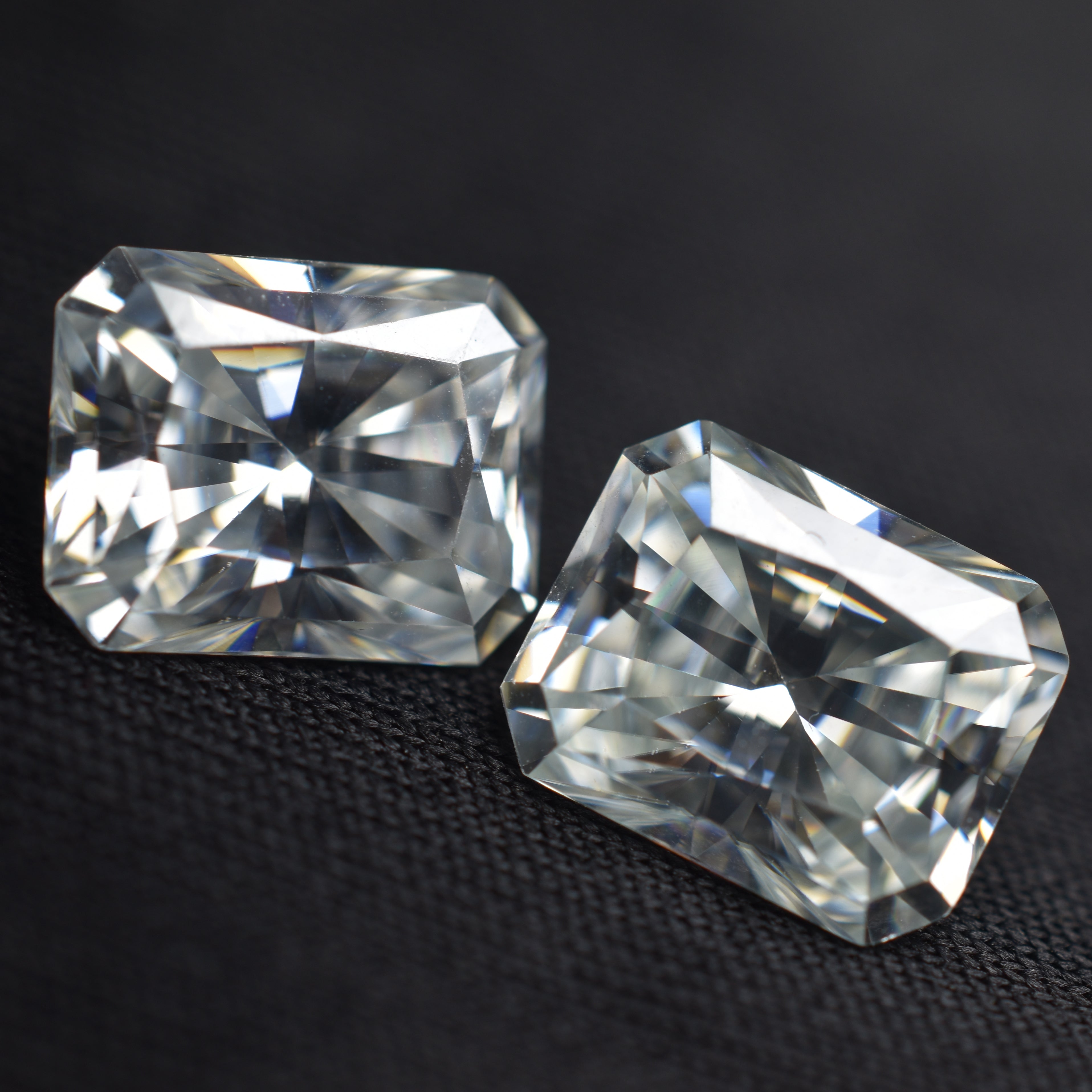 ON DEMAND Moissanite !! Radiant Shape 7.02 Carat Moissanite CERTIFIED Loose Gemstone 10x8 MM VVS1 D Color Pair | Jewelry Making Gem | Gift for Her/ Him