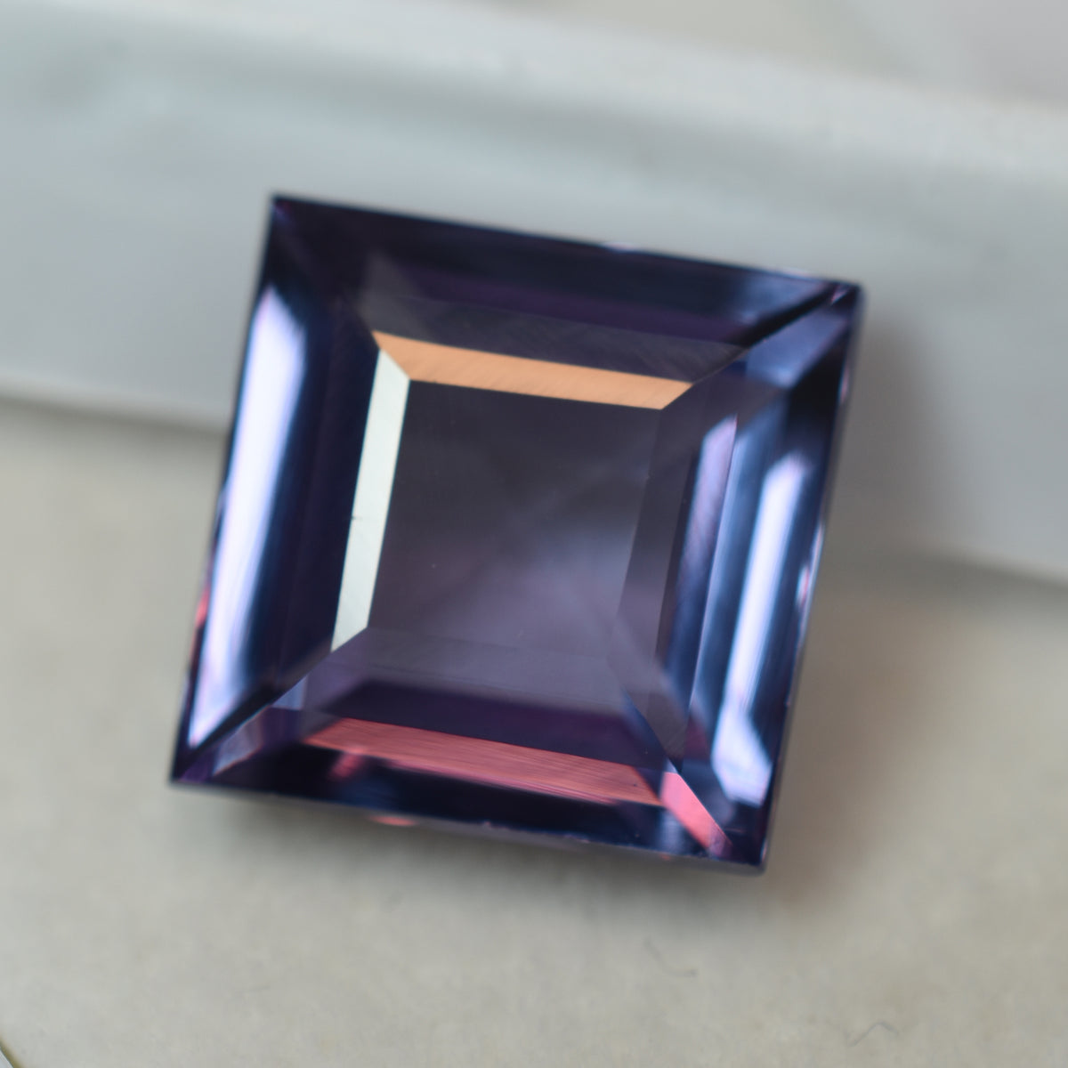 CERTIFIED Ring Size Stone 7.57 Carat Square Cut Natural Color Change Alexandrite Loose Gemstone | Free Delivery Free Gift | Best Summer Offer