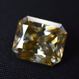 Special Gift For You | 6.30 Ct Moissanite VVS1 Champagne Color RADIANT Cut Loose Gemstone 1 Pcs CERTIFIED | Known For Uniqueness | Gift With Free Delivery