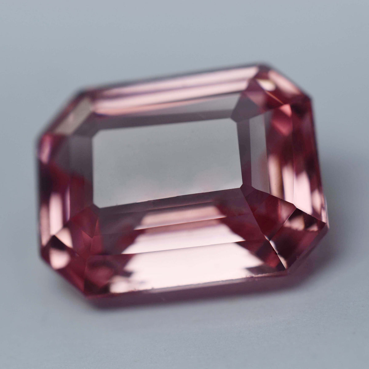 Best For Gift !!! Brilliant Cut Sapphire Emerald Shape 10.33 Carat Natural Certified Loose Gemstone Padparadscha Sapphire | Free Delivery Free Gift | Best Offer