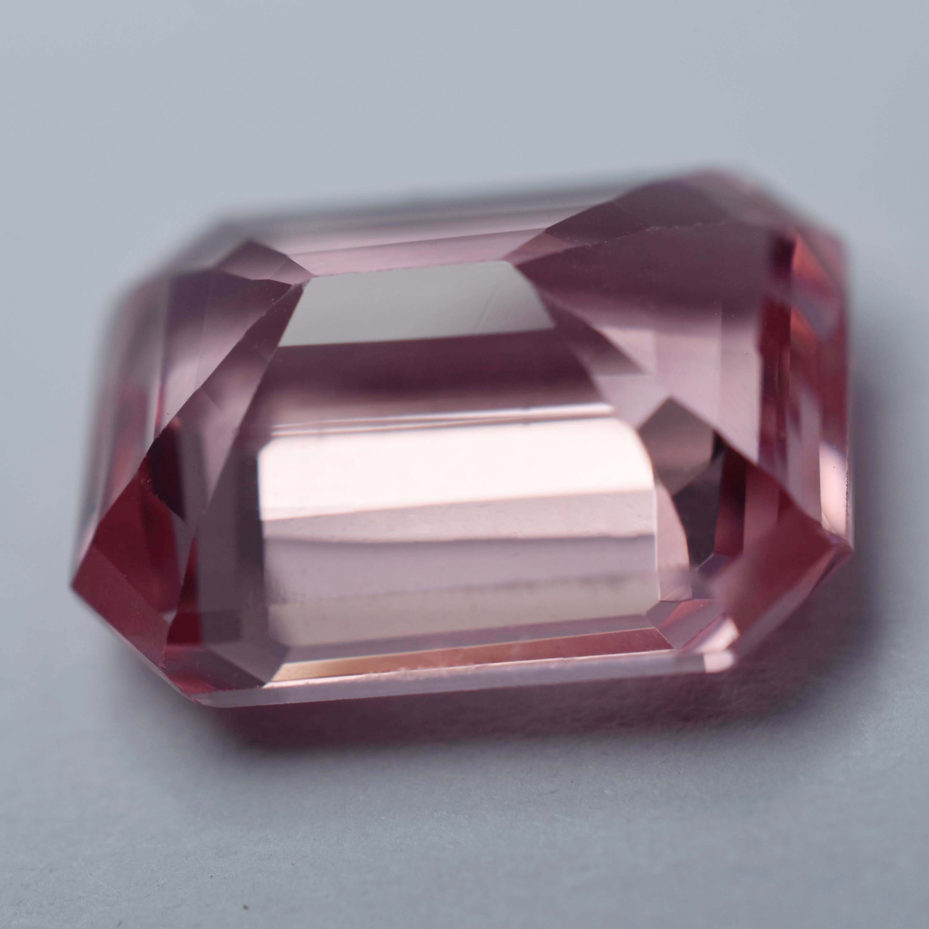 Best For Gift !!! Brilliant Cut Sapphire Emerald Shape 10.33 Carat Natural Certified Loose Gemstone Padparadscha Sapphire | Free Delivery Free Gift | Best Offer