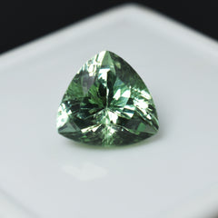 Montana Sapphire 8.99 Carat Natural Bluish Green Trillion Cut CERTIFIED Loose Gemstone | Best Offer