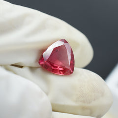 Translucent Sapphire Gemstone !! Trillion Cut 5.55 Ct Natural Padparadscha Sapphire Certified Loose Gemstone