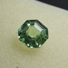 CERTIFIED Square Cut Sapphire 6.15 Carat Natural Bluish Green Grandidierite Loose Gemstone