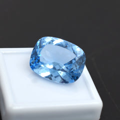 Beautiful Sapphire Pendant Size 14.75 Carat Natural Blue Sapphire Cushion Cut Certified Loose Gemstone