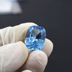 Beautiful Sapphire Pendant Size 14.75 Carat Natural Blue Sapphire Cushion Cut Certified Loose Gemstone