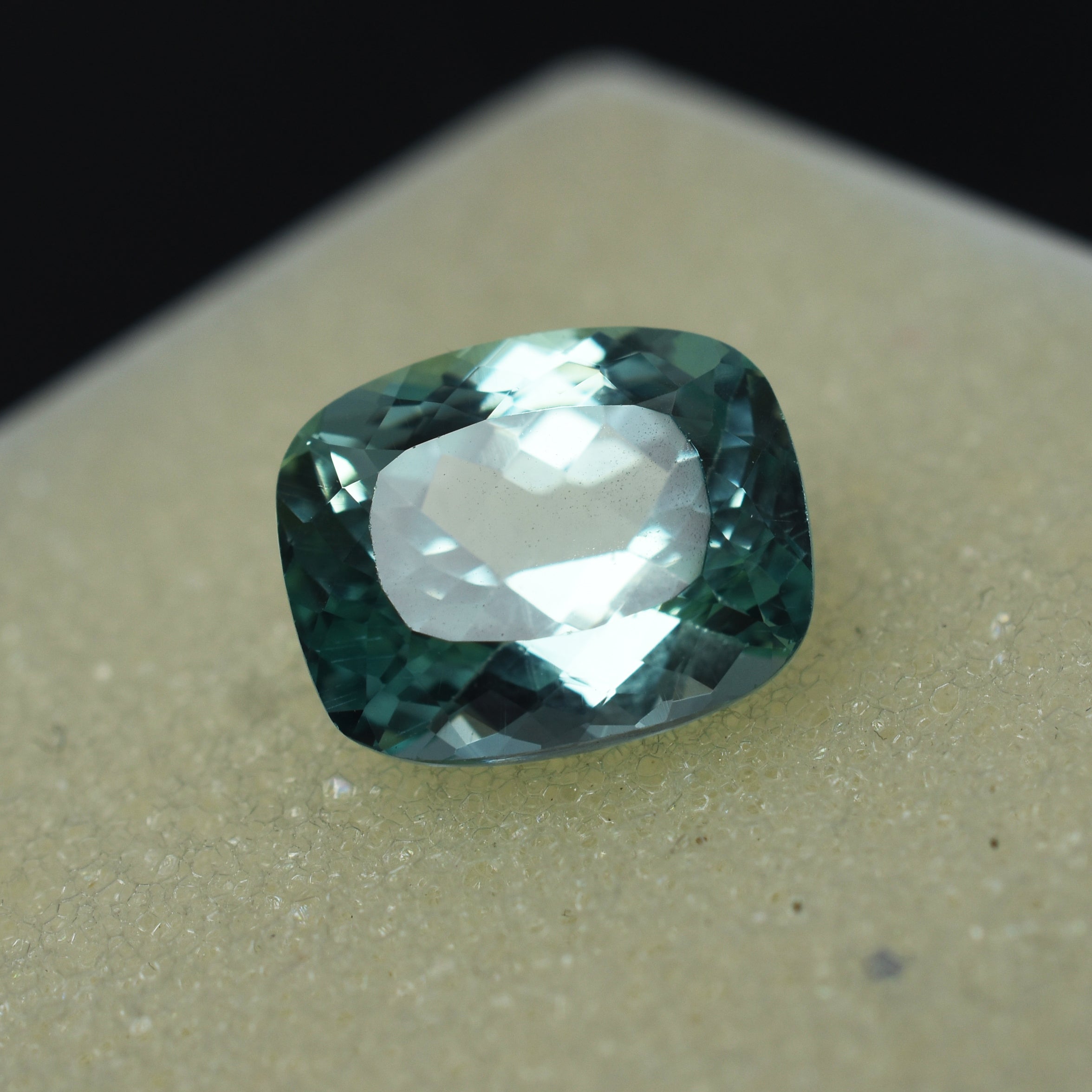 CERTIFIED Cushion Cut 5.80 Carat Natural Bluish Green Sapphire Loose Gemstone | Best Offer | On Sale