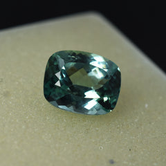 CERTIFIED Cushion Cut 5.80 Carat Natural Bluish Green Sapphire Loose Gemstone | Best Offer | On Sale