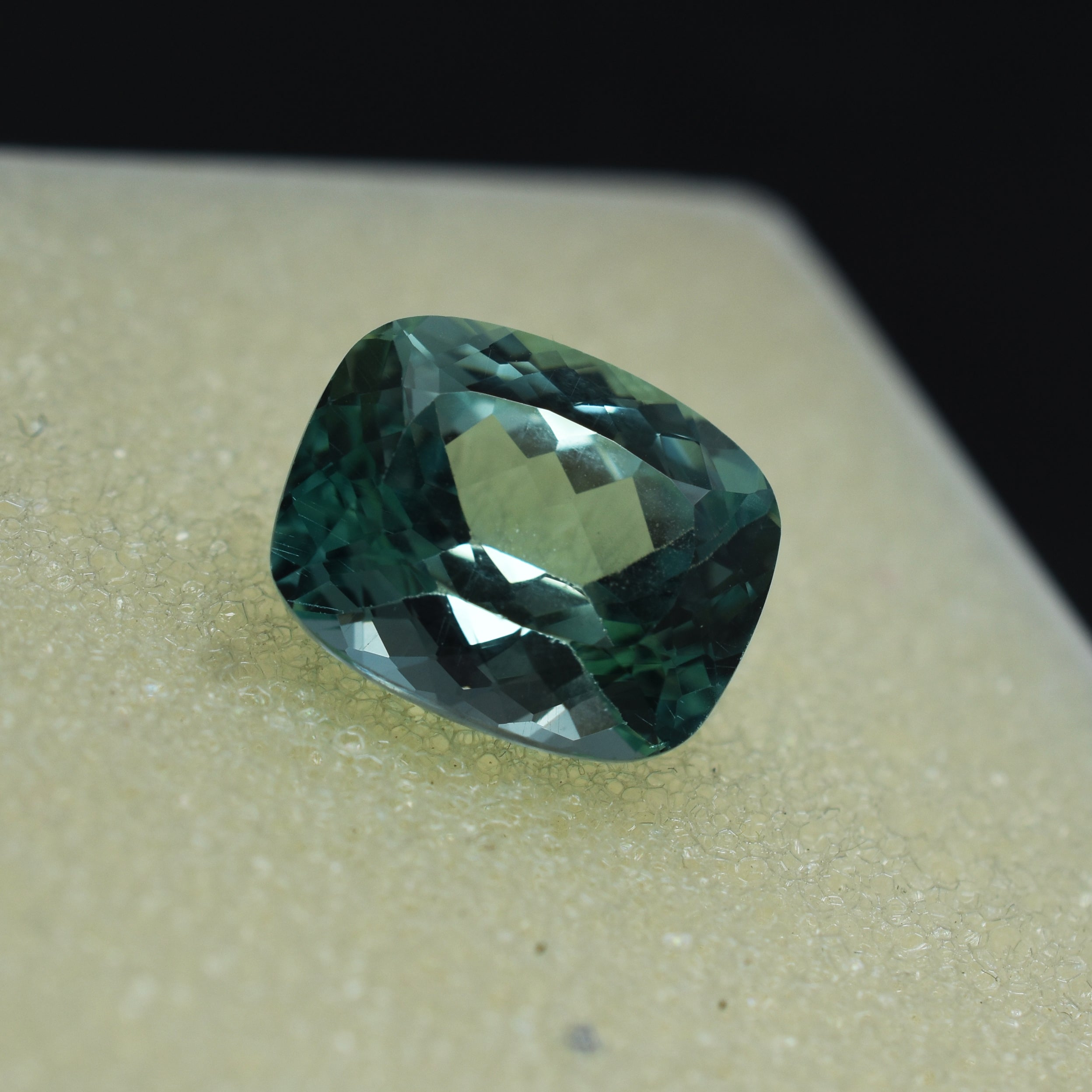 CERTIFIED Cushion Cut 5.80 Carat Natural Bluish Green Sapphire Loose Gemstone | Best Offer | On Sale