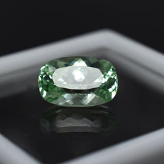 Brilliant Cut Sapphire 5.85 Carat Natural Cushion Cut Bluish Green Sapphire Loose Gemstone Certified