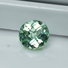 Certified Round Cut 7.54 Carat Natural Bluish Green Sapphire Loose Gemstone | Free Delivery Free Gift | Best Price