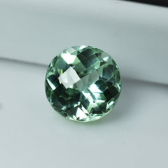 Certified Round Cut 7.54 Carat Natural Bluish Green Sapphire Loose Gemstone | Free Delivery Free Gift | Best Price