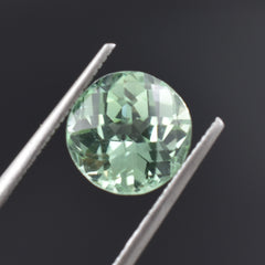 Bluish Green Montana Sapphire 4.10 Ct Natural Round Cut Sapphire CERTIFIED Loose Gemstone | Best Offer | On Sale