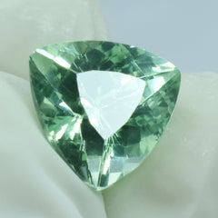 Montana Sapphire Trillion Cut Certified Natural 5.00 Carat Bluish Green Loose Gemstone