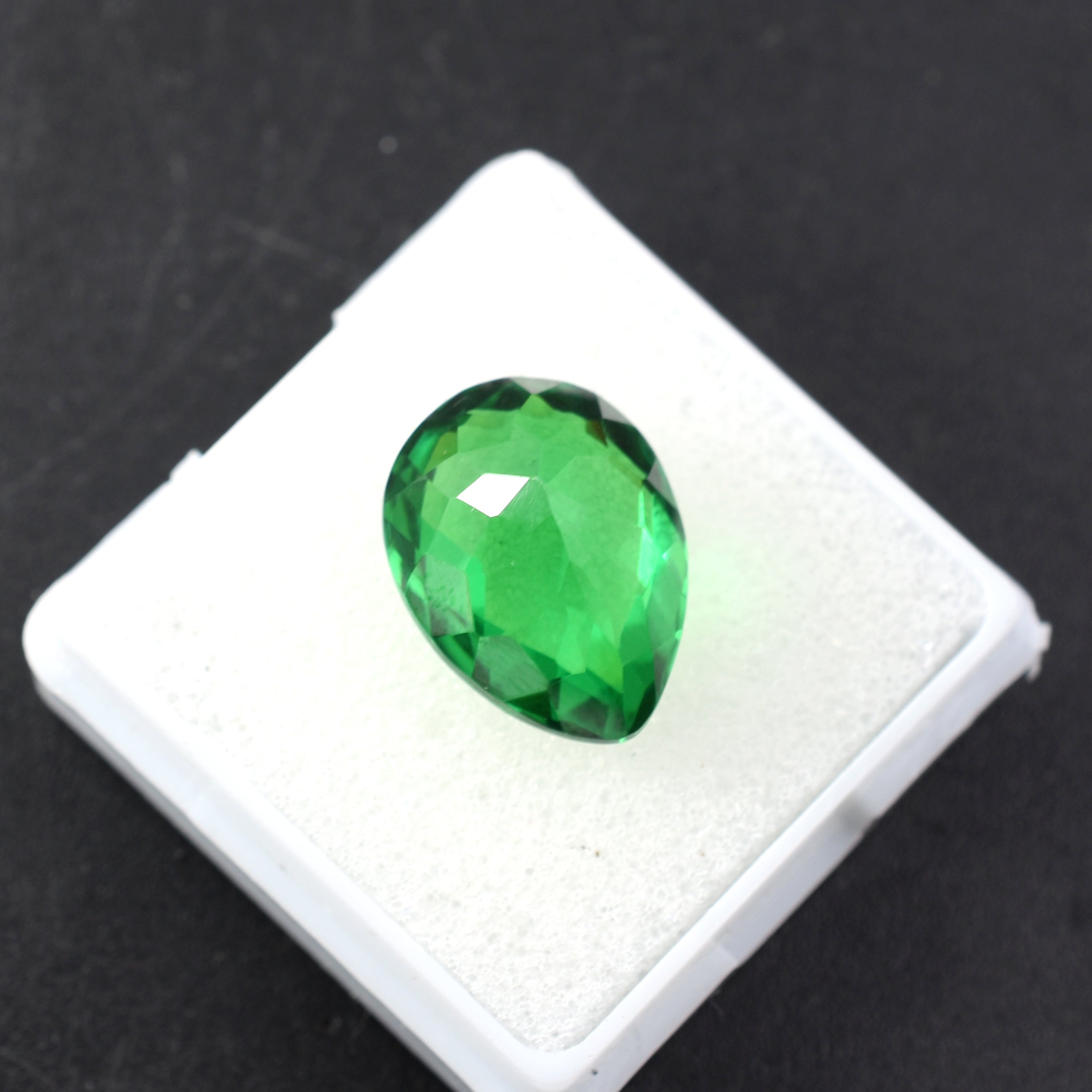 Tsavorite Brazilian Garnet 12.35 Carat Natural Garnet Green Pear Cut Loose Gemstone