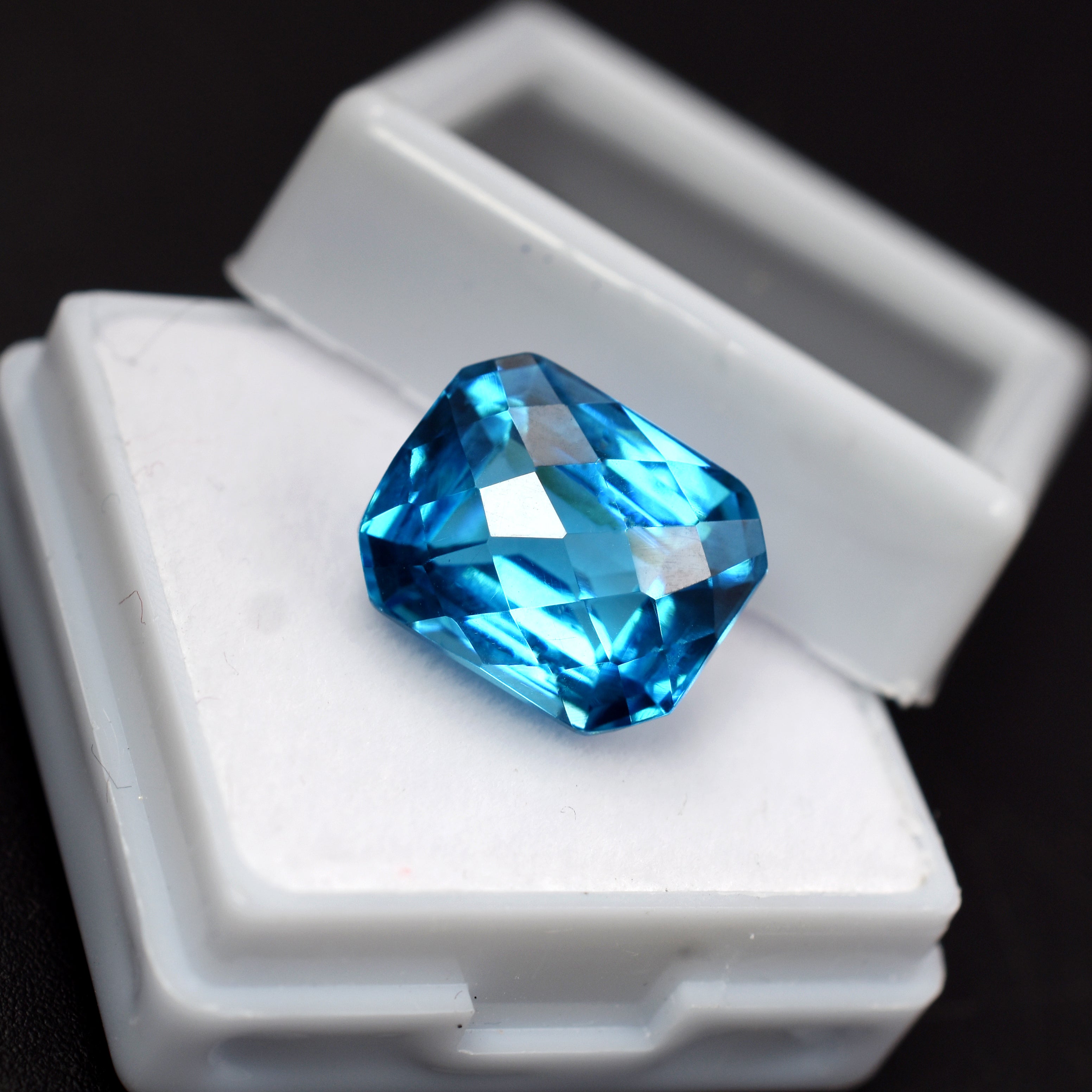 Best For Ring Emerald Cut 11.45 Carat Natural Blue Teal Sapphire Loose Gemstone Certified