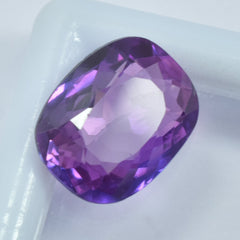 Tanzania's Best Tanzanite Gemstone 4.60 Carat Cushion Cut Natural Purple Tanzanite Certified Loose Gemstone