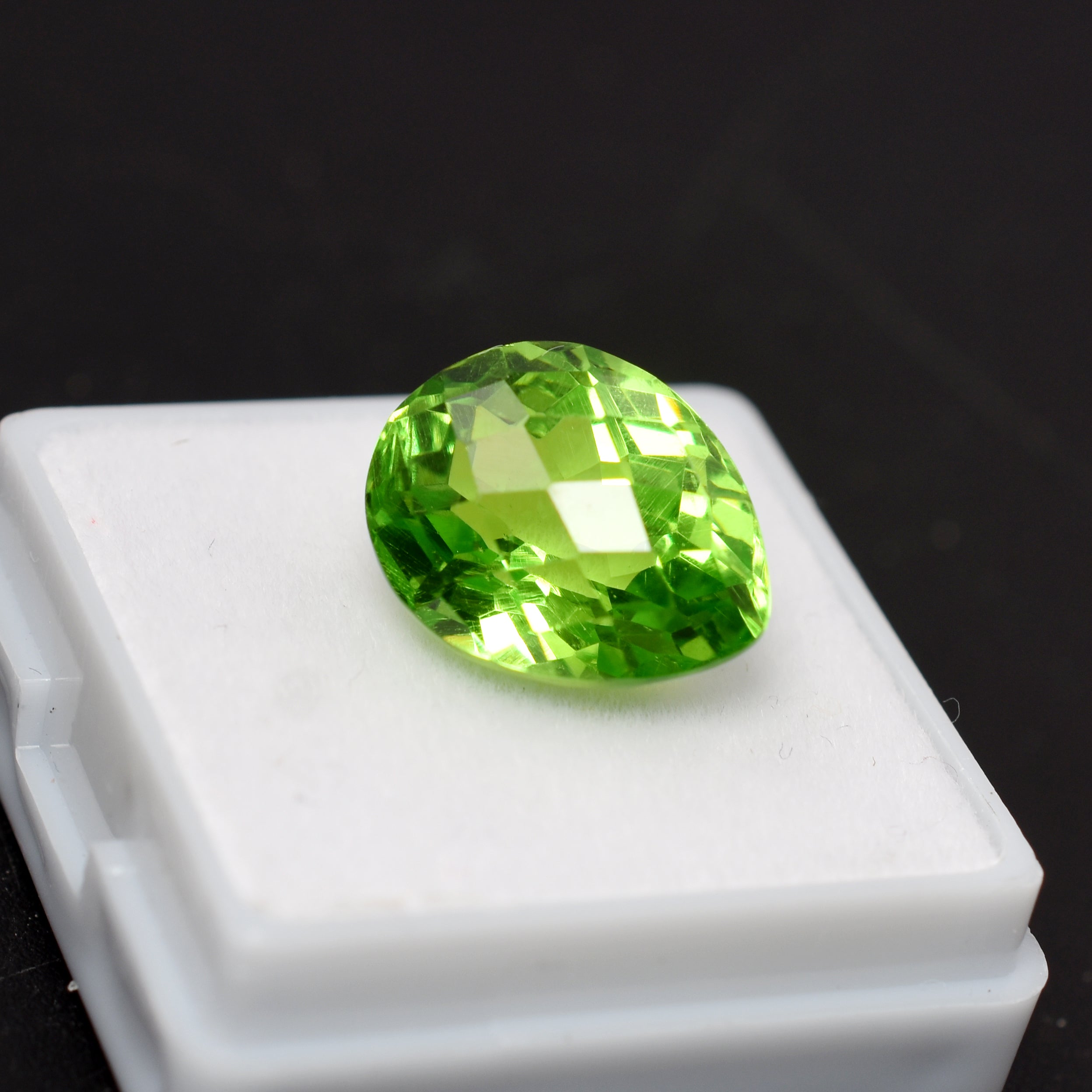 Amazing Sale Offer On Peridot 11.65 Carat Pear Cut Natural Green Peridot Loose Gemstone Certified