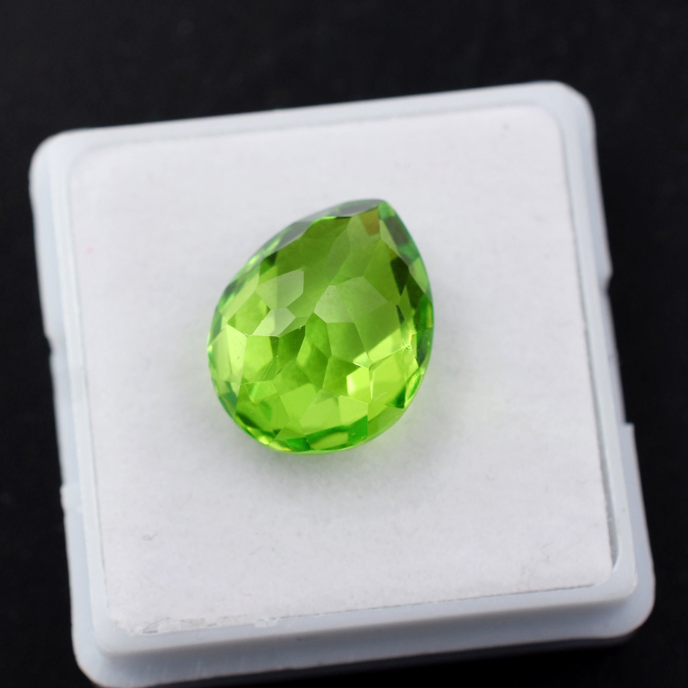 Amazing Sale Offer On Peridot 11.65 Carat Pear Cut Natural Green Peridot Loose Gemstone Certified