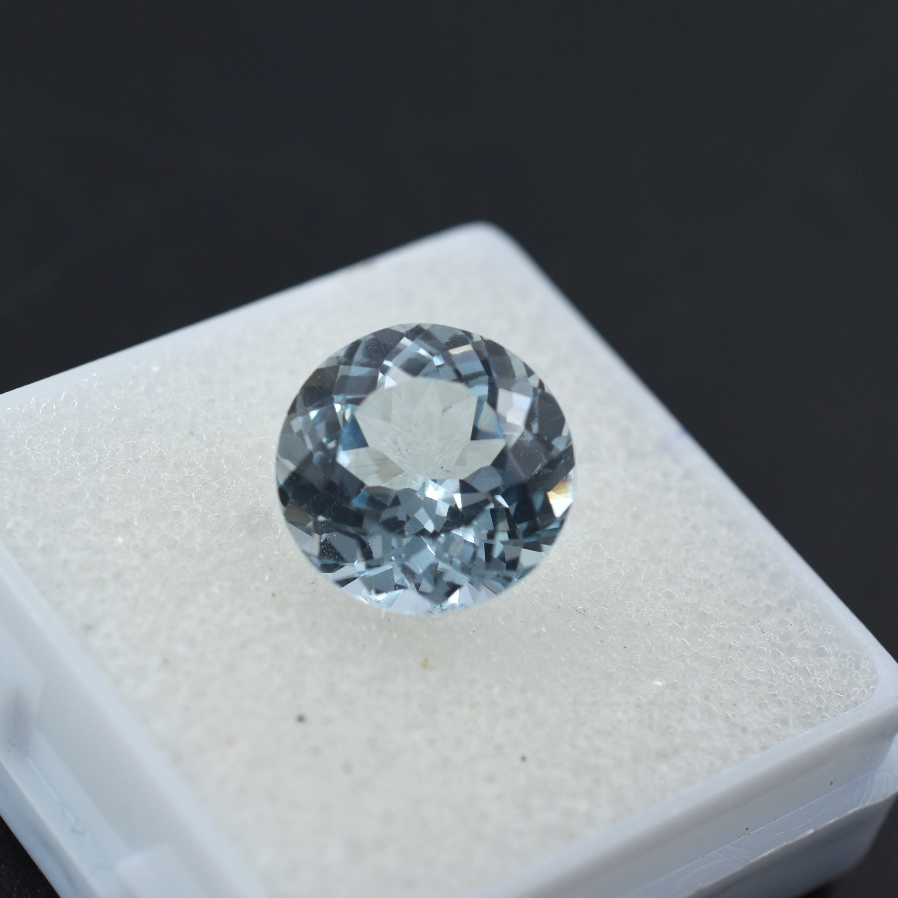 Jwelery Sale - Sapphire Stone !! Certified 4.95 Carat Round Cut Blue Natural Aquamarine Loose Gemstone