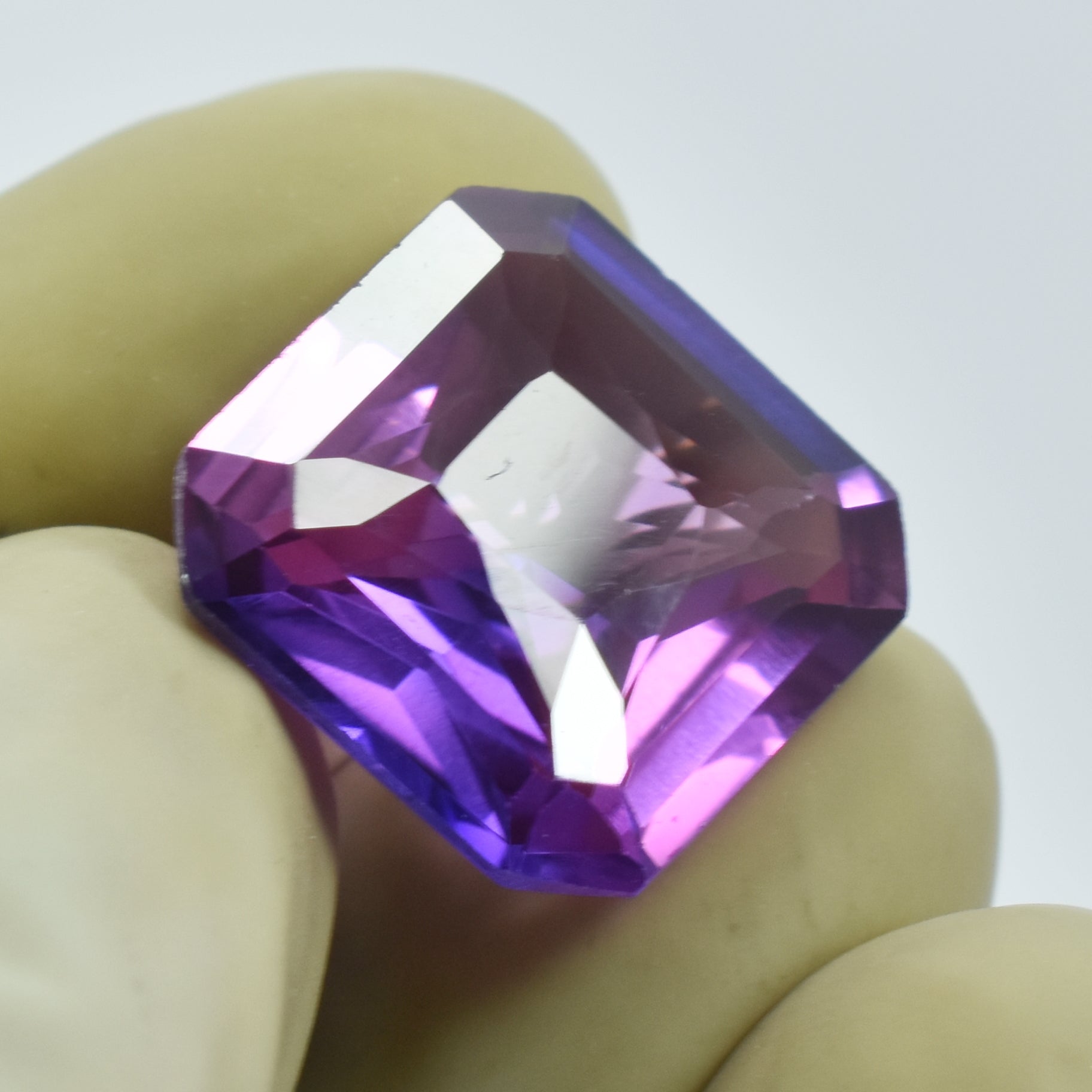 Exclusive Offer !!! Color Change Certified Purple Sapphire 10.32 Ct Square Cut Natural Sapphire For Jewelry Making Gem , Best Offer , Best Personalized Gift For Her / Him