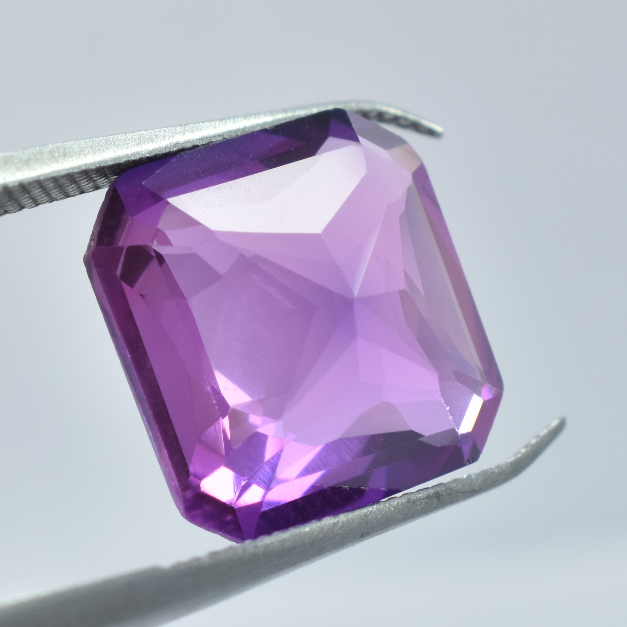 Exclusive Offer !!! Color Change Certified Purple Sapphire 10.32 Ct Square Cut Natural Sapphire For Jewelry Making Gem , Best Offer , Best Personalized Gift For Her / Him