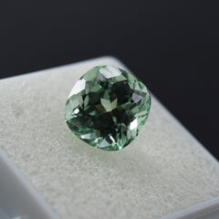 Natural Bluish Green 5.95 Carat Montana Sapphire Square Cushion Cut Loose Gemstone CERTIFIED