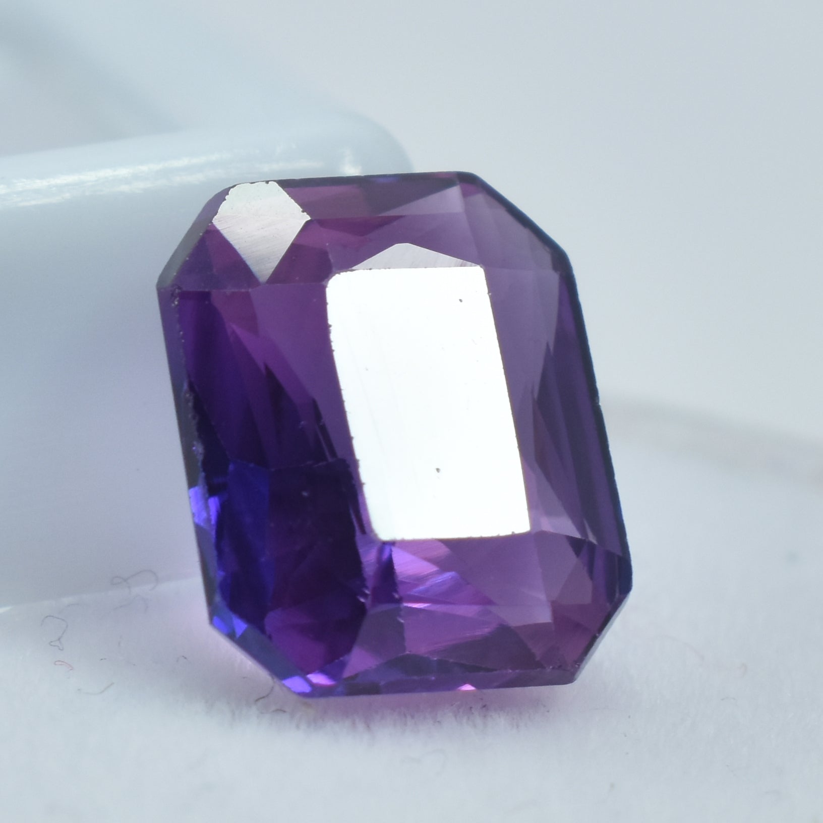 Fabulous Purple Color Gem 11.32 Ct Purple Sapphire Color Change Gem Emerald Shape Natural Certified Loose Gemstone | Free Shipping With Amazing Gift | Gift For HER